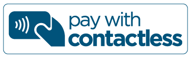 first bus norfolk suffolk dark blue text pay with contactless white background