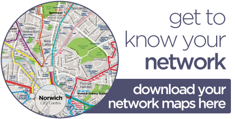 First Bus download network Norwich city maps