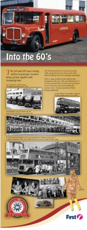 first bus Into the 60's informative leaflet