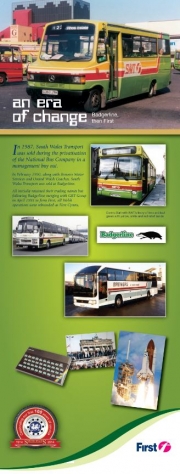 first bus An era of change bus evolution leaflet