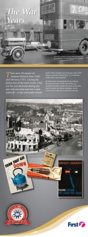 first bus history the war years information leaflet
